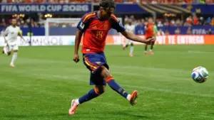 Lamine Yamal Cetak Gol di Piala Dunia 2026, Lewati Rekor Lionel Messi