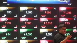 IHSG Turun ke 6.106,51 pada Sejam Perdagangan, Beberapa Saham Justru Melonjak