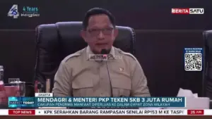 Menteri PKP Dan Mendagri Teken SKB Untuk Percepatan Program Tiga Juta Rumah